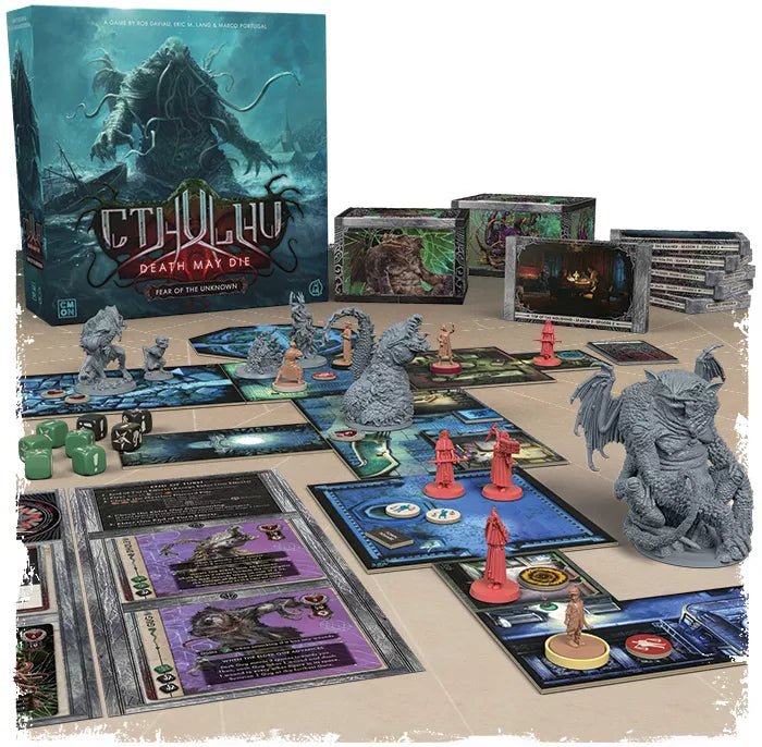 Cthulhu: Death May Die – Fear of the Unknown (Complete Retail Pledge) - Gaming Library