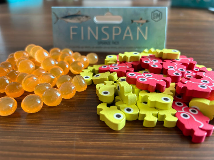 Finspan Upgrade Pack (Wooden Tokens & Squishy Eggs) - Gaming Library