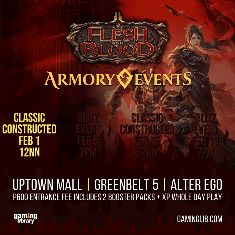 Flesh & Blood Armory Events - Gaming Library