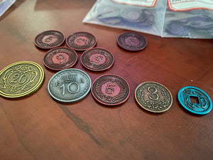 Metal Coins for Scythe and Expeditions - Gaming Library