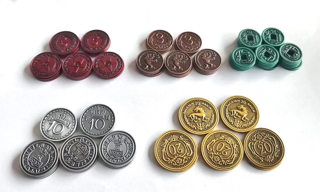 Metal Coins for Scythe and Expeditions - Gaming Library